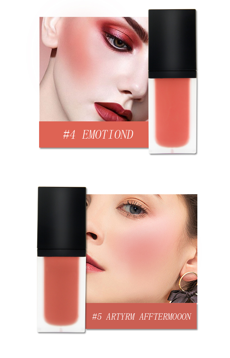 Hot liquid blush Best Sale Makeup Blush 5 Color Long Lasting Liquid Blush Cream