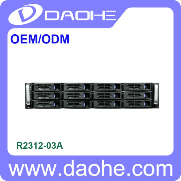 server case 2U 12bay RackMount Computer Chassis,hotswap rack case