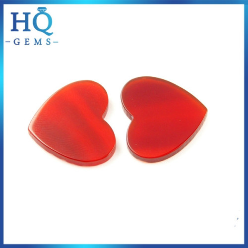 Natural Red Agate Heart Gemstone
