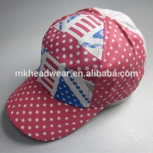 girl pretty five panels AOP cap and hat