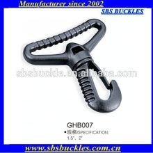 black single-swiveled hooks buckles plastic buckles SBS buckles GHB007