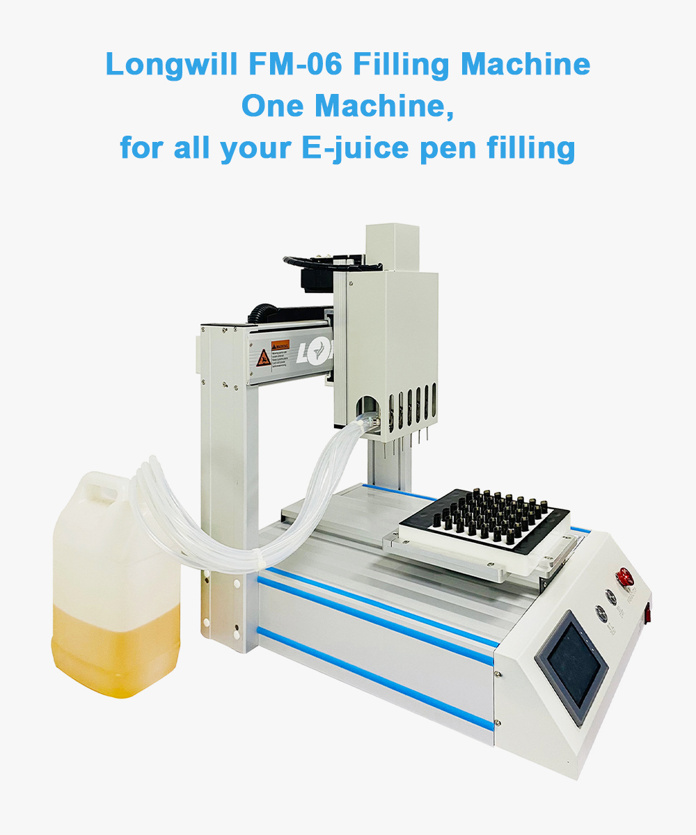 Machina de llenado de vape desechable de 6 cabezas 6 Heads Disposable vape filling machine