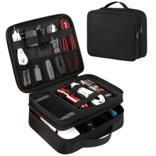 Electronics Travel Organizer: Cable Organizer Bag Box for Cord Management