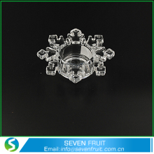 Snow flake wholesale crystal candle holders wedding table decorations