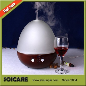 Exquisite Egg difusor para cabelos cacheados, Glass+wood+PP melhor secador profissional, colorful led defuser