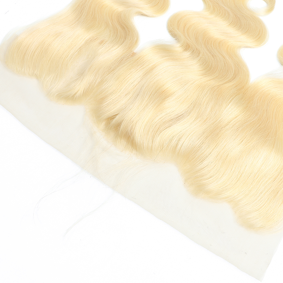 10A Quality Remy Virgin Human Hair Unprocessed Mink Virgin Brazilian hair 13x4 lace frontal body wave 613 blonde