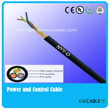 NYY power Cable with copper conductor euro standard