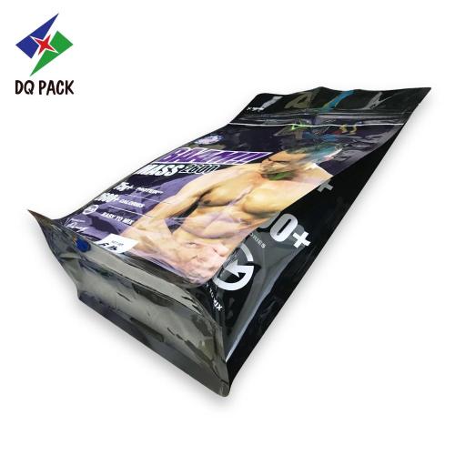 Flat Bottom Pouch With Zipper Food Packaging