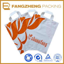 Hot sale burlap bags with handles/custom printed plastic handle bag/plastic handle bag