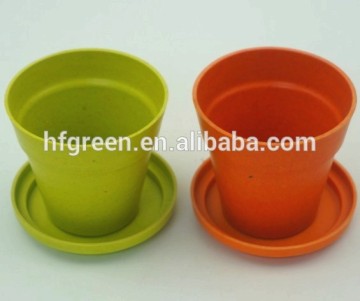 bamboo fiber indoor cheap flower pots