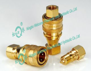 KZD alto rendimiento media presión neumática e hidráulica rápida Coupling(Brass)