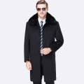 Factory Wholesale Custom Mens Woolen Coat Long