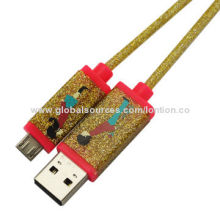 2014 Multi-color USB Charging Cable, Suitable for iPhone 5, OEM Accepted