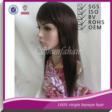 Silk top virgin hair full lace wig,monofilament wig,natural hair wig