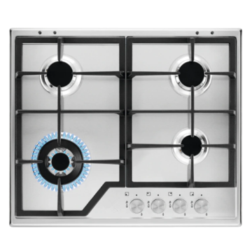 Electrolux Gas Hob Steel 4 Pembakar