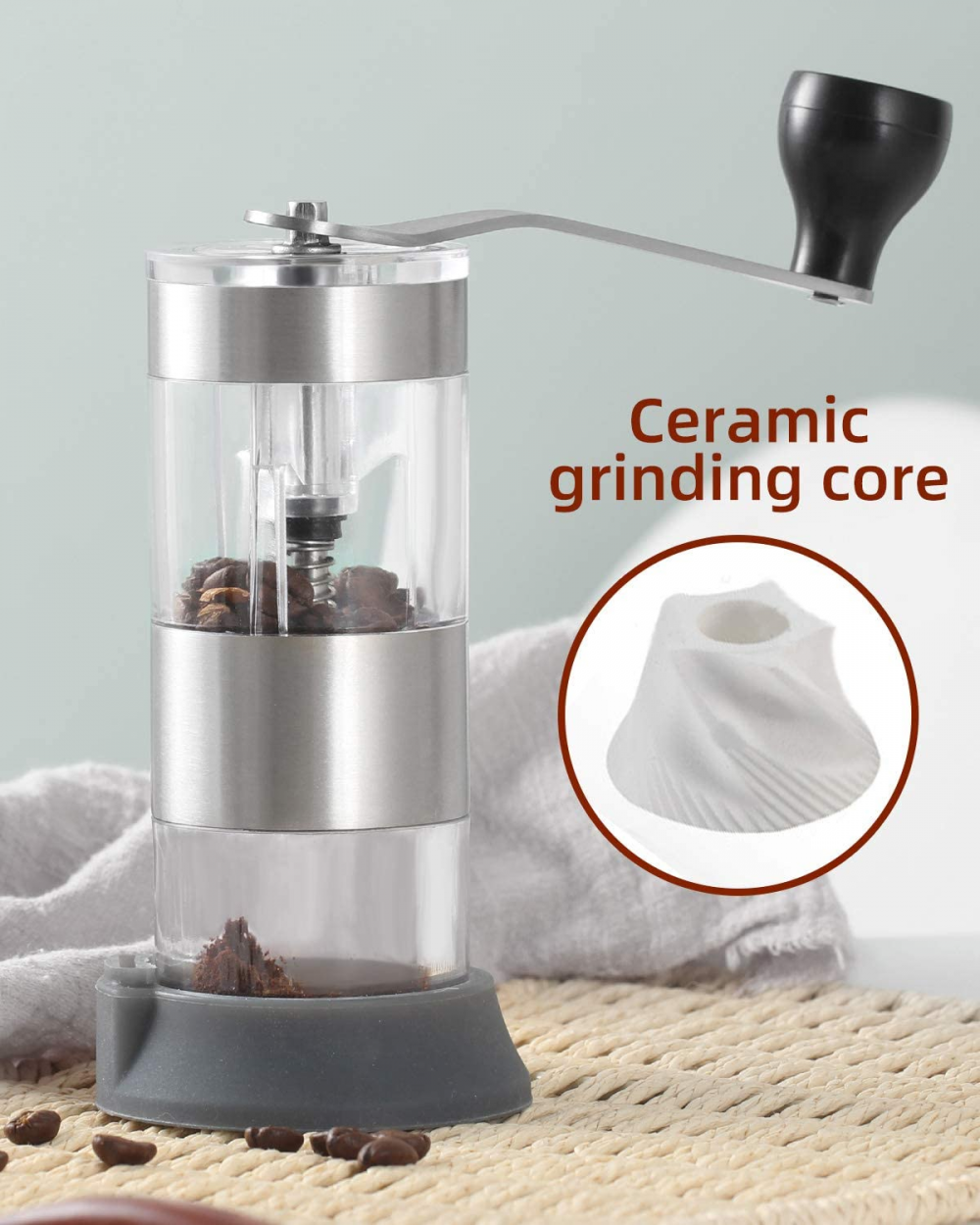 Hand Grinding Manual Coffee Rrinder Mill Coffee Maker