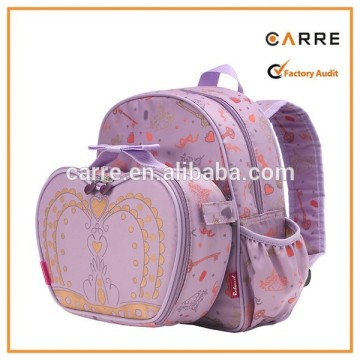 kid school backpack with detachable lunch bag