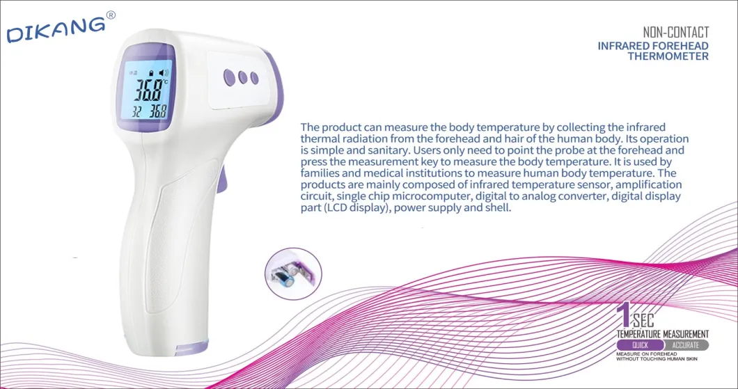 Digital Non Contact Infrared Thermometer for Medical/Fever Temerature Testing