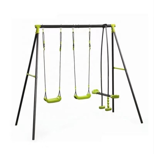 3 Fonctions Enfants en plein air Jardin Swing Metal Swing Set