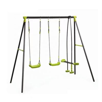 3 Function Outdoor Children Garden Metal Swing Set