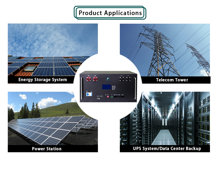 51.2V 200AH رف الرف البطارية ليثيوم أيون LIFEPO4