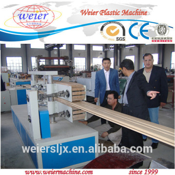 wpc decking and keel extrusion machine line / wood plastic machine for wpc decking keel I beam post