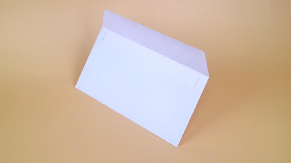Dl White Gummed Wallet Envelope
