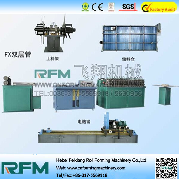 High frequency steel roller pipe making machine