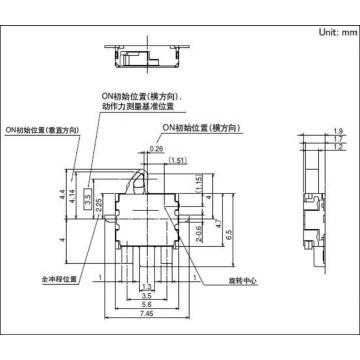 I-Surface Mount Switch ngaphandle kwe-Positioning Pin