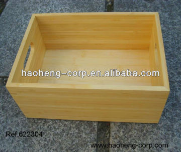 Bamboo bath caddy