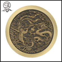 Commemorative Dragon metal carved coins