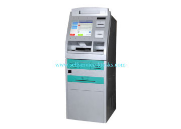 Water Proof Multifunction Atm Kiosk , Tel / Transport Card Recharging