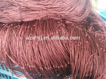 Making large nylon multifilament fishing net gill nets
