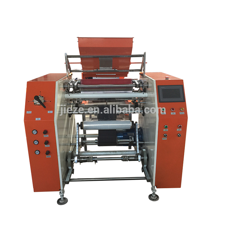 High Quality Cash Register Paper Roll Semi Auto Stretch Rewinder Machine