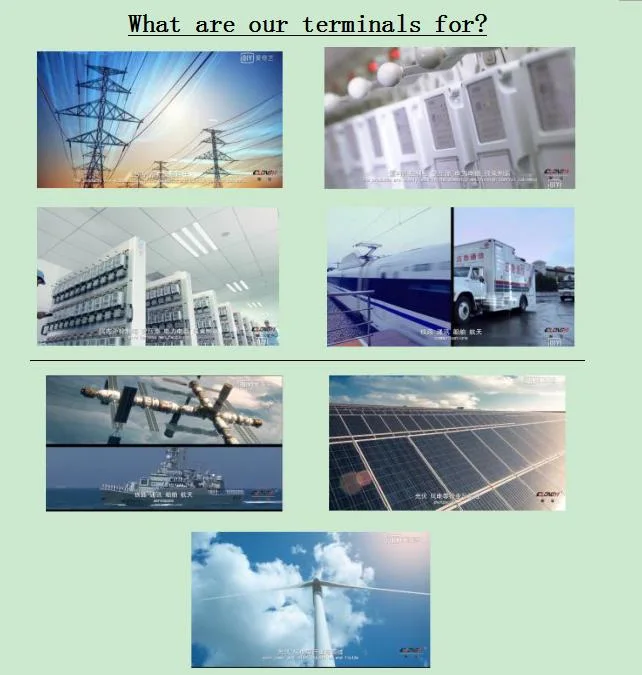Application field of terminal blocks Application field of terminal blocks
