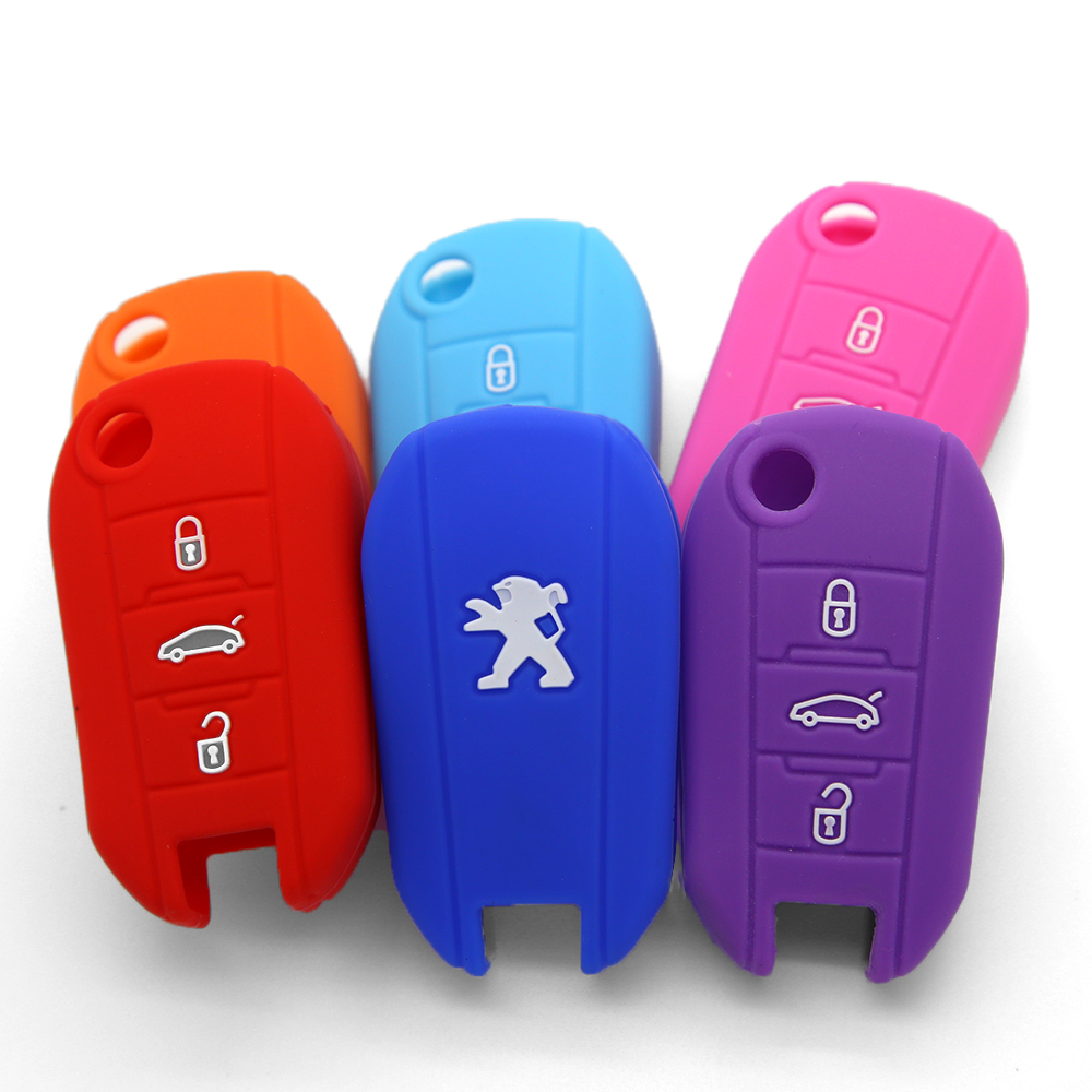 3 Buttons Car Key Cover For Peugeot