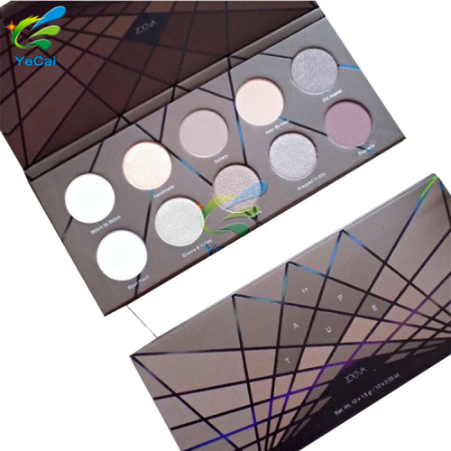 Professional manufacturer low moq makeup palette packaging box , makeup palette with CMYK printing