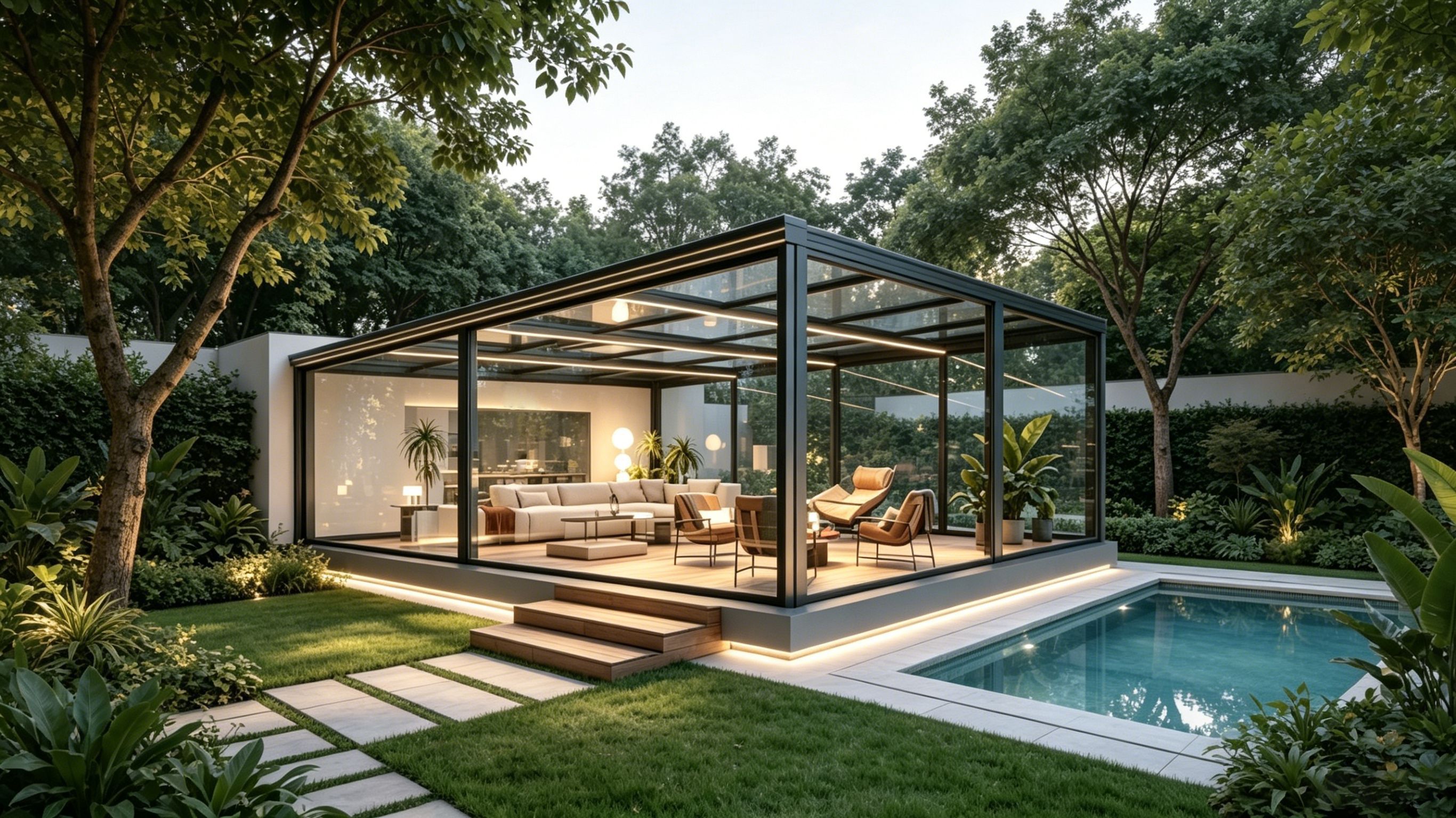 véranda en aluminium aluminum sunroom