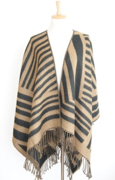 New Design Stripe Jacquard Shawl