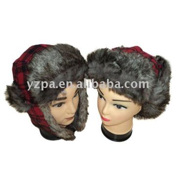 winter Artificial fur Hats and caps