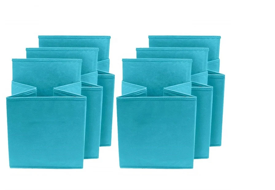 Produce Simple Design Convenient Multiple Colors Foldable Cube Fabric Non Woven Storage Box