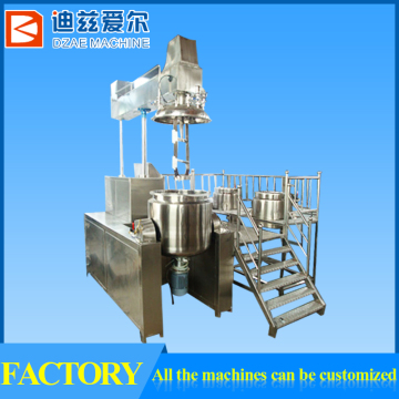 Tilting mayonnaise vacuum making machine