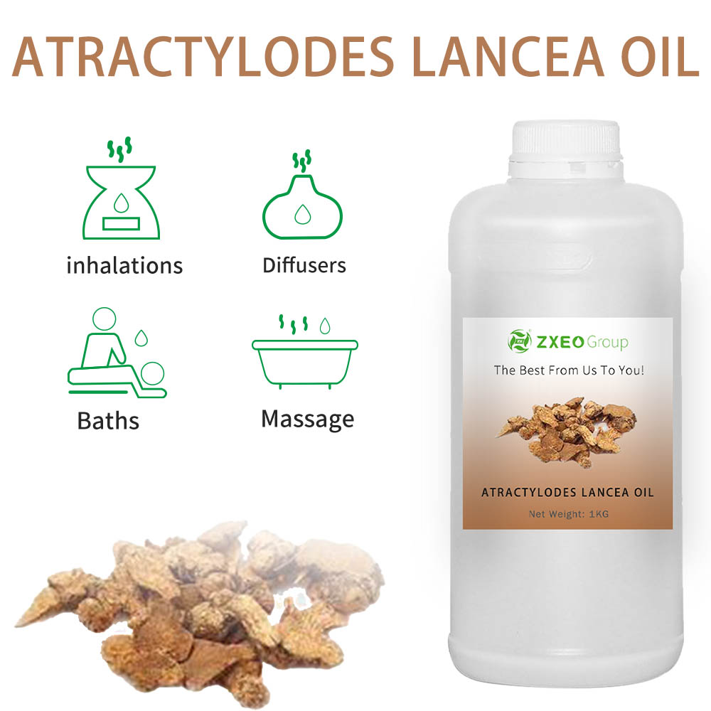 Чистые китайские атрактилоды Lancea atractylis ovata эфирное масло Atractylis Oil