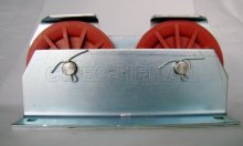 3.5" nylon/plastic pulley with bracket