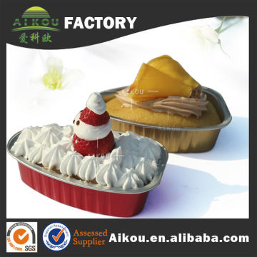 new design Takeaway microwave disposable aluminum foil oval pie pans