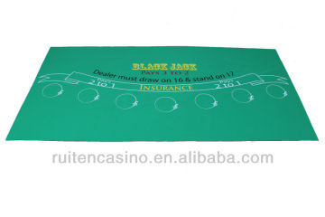 square blackjack rubber casino layout