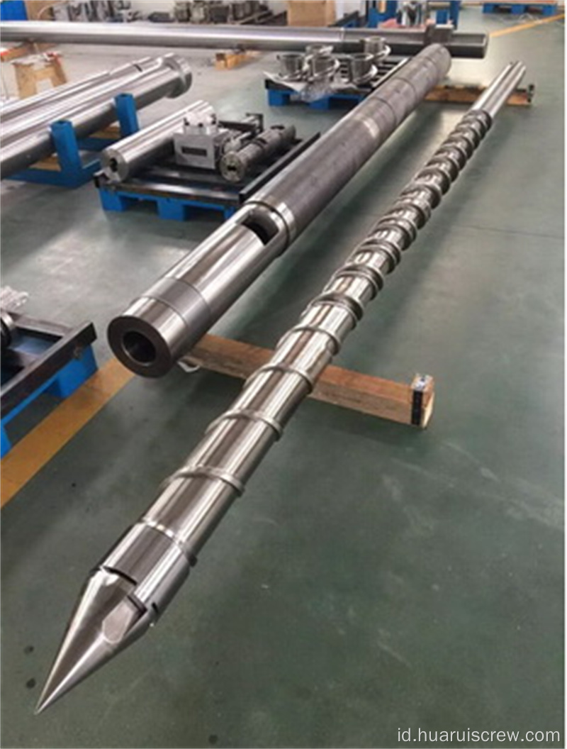 Injeksi Moulding Single Screw Barrel