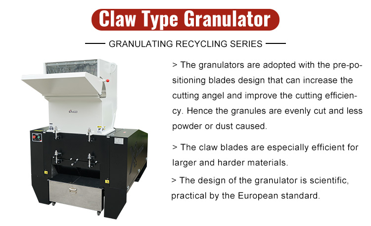 China 10HP 15HP 20HP 30HP Plastic Recycling Line Machine Recycled Abs Plastic Granules Crusher