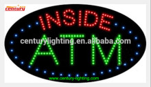 ATM inside animated led sign