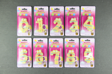 Frog animal number candle birthday cake candle wholesale